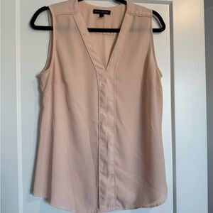 Banana Republic Light Pink Sleeveless Blouse